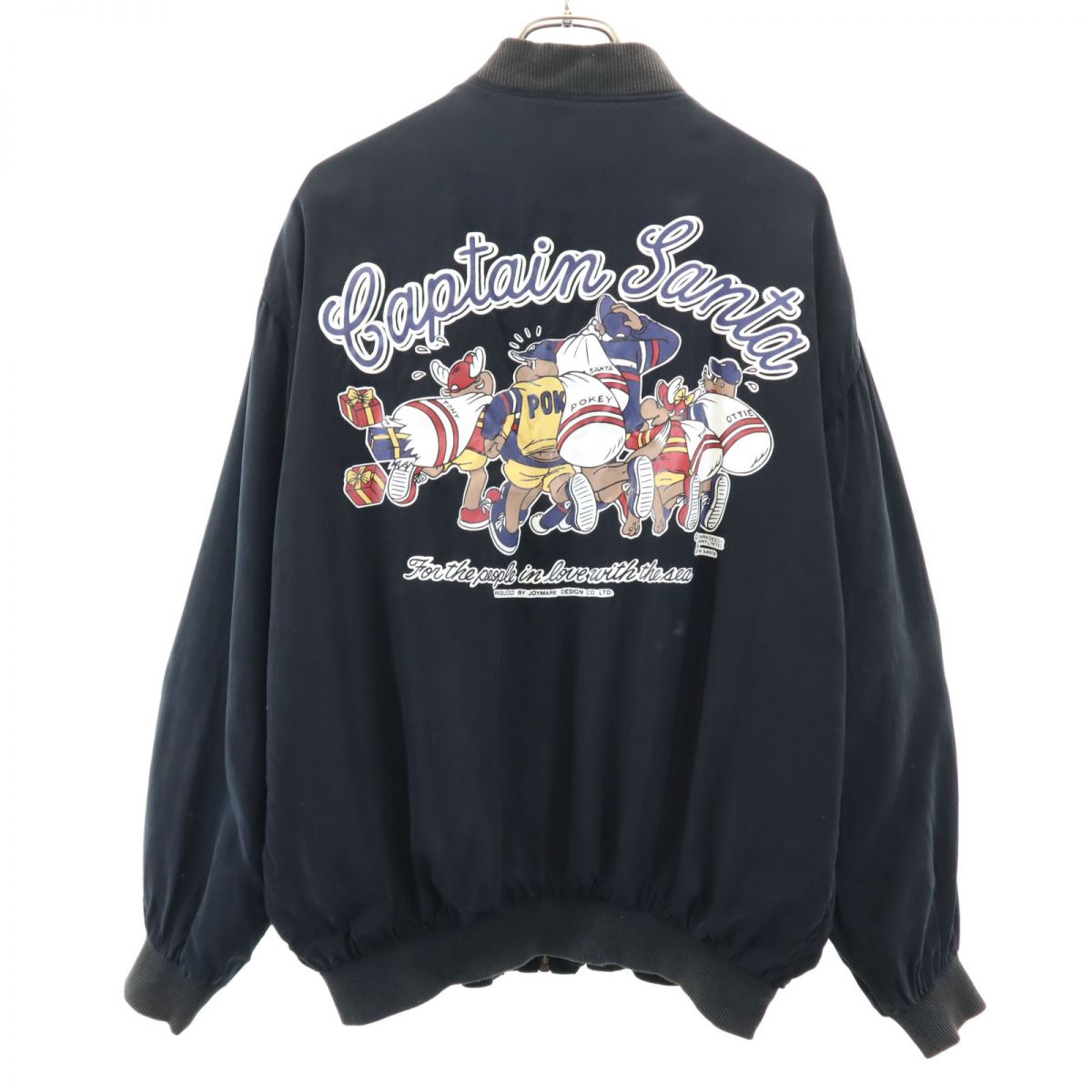 CAPTAIN SANTA キャプテンサンタ バックプリント リバーシブル ジップジャケット ブラック系 メンズ