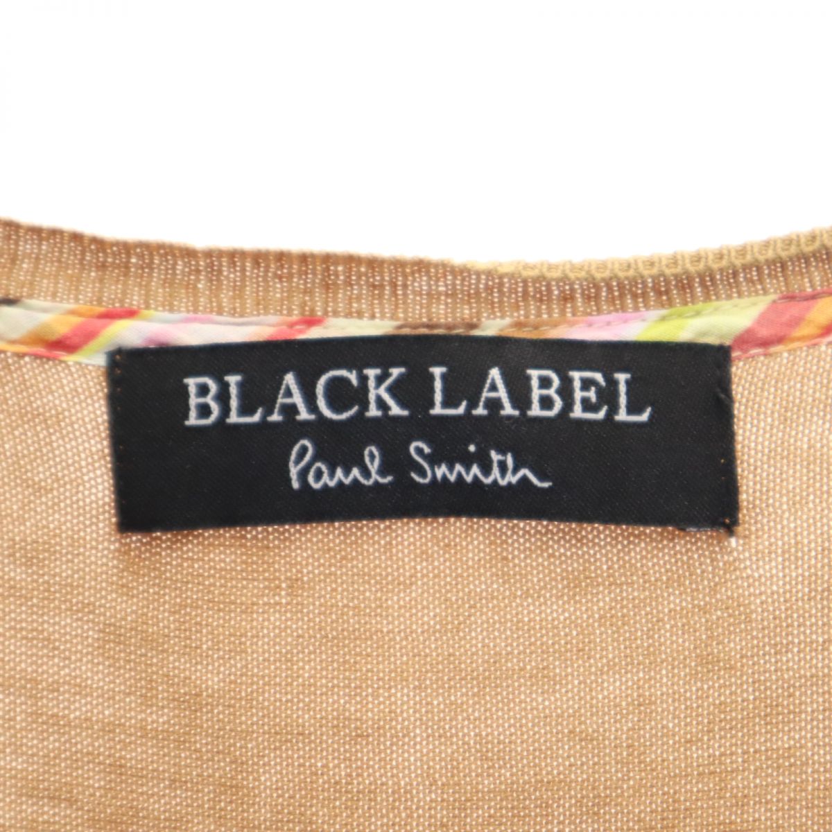 ブラックレーベル ポールスミス 半袖 コットン ニット カーディガン M ブラウン Black Label Paul Smith レディース
