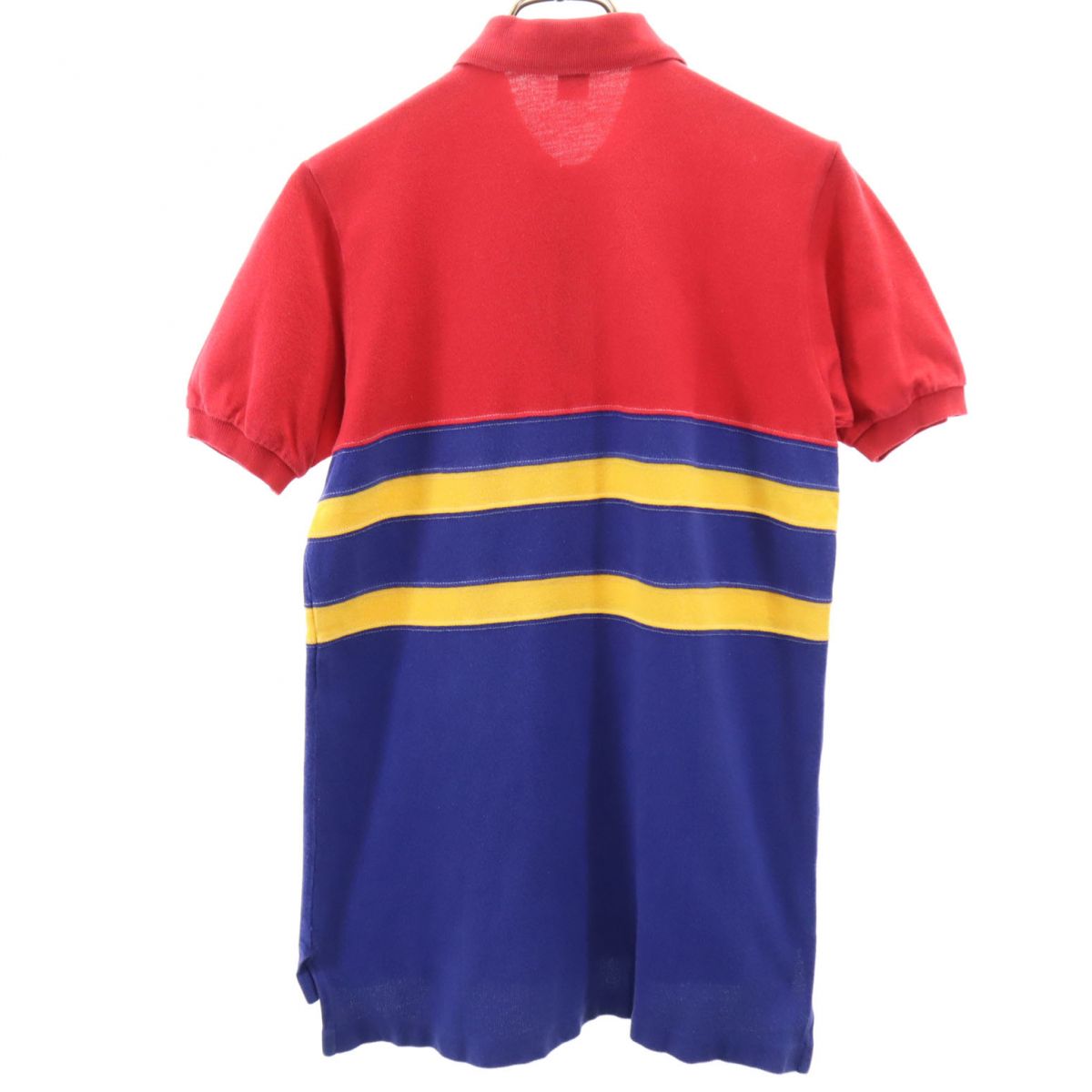Polo by Ralph Lauren ポロバイラルフローレン 80s 緑タグ ヴィンテージ 半袖 ポロシャツ L レッド 鹿の子地 レディース