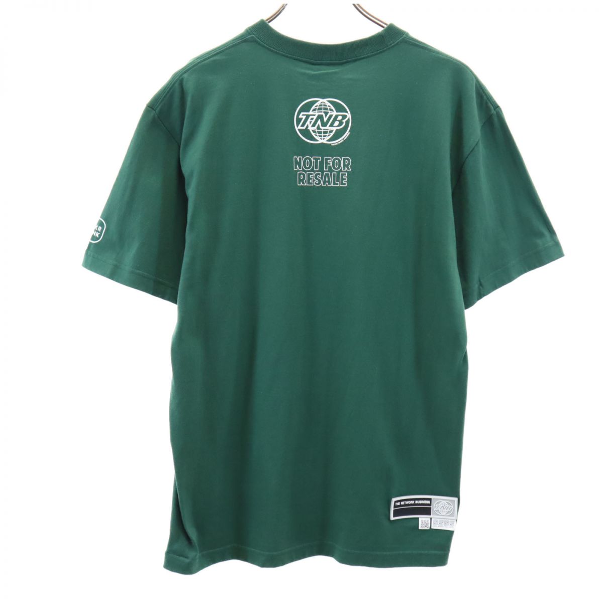 未使用 THE NETWORK BUSINESS ザネットワークビジネス プリント 半袖 Tシャツ M グリーン タグ付き メンズ