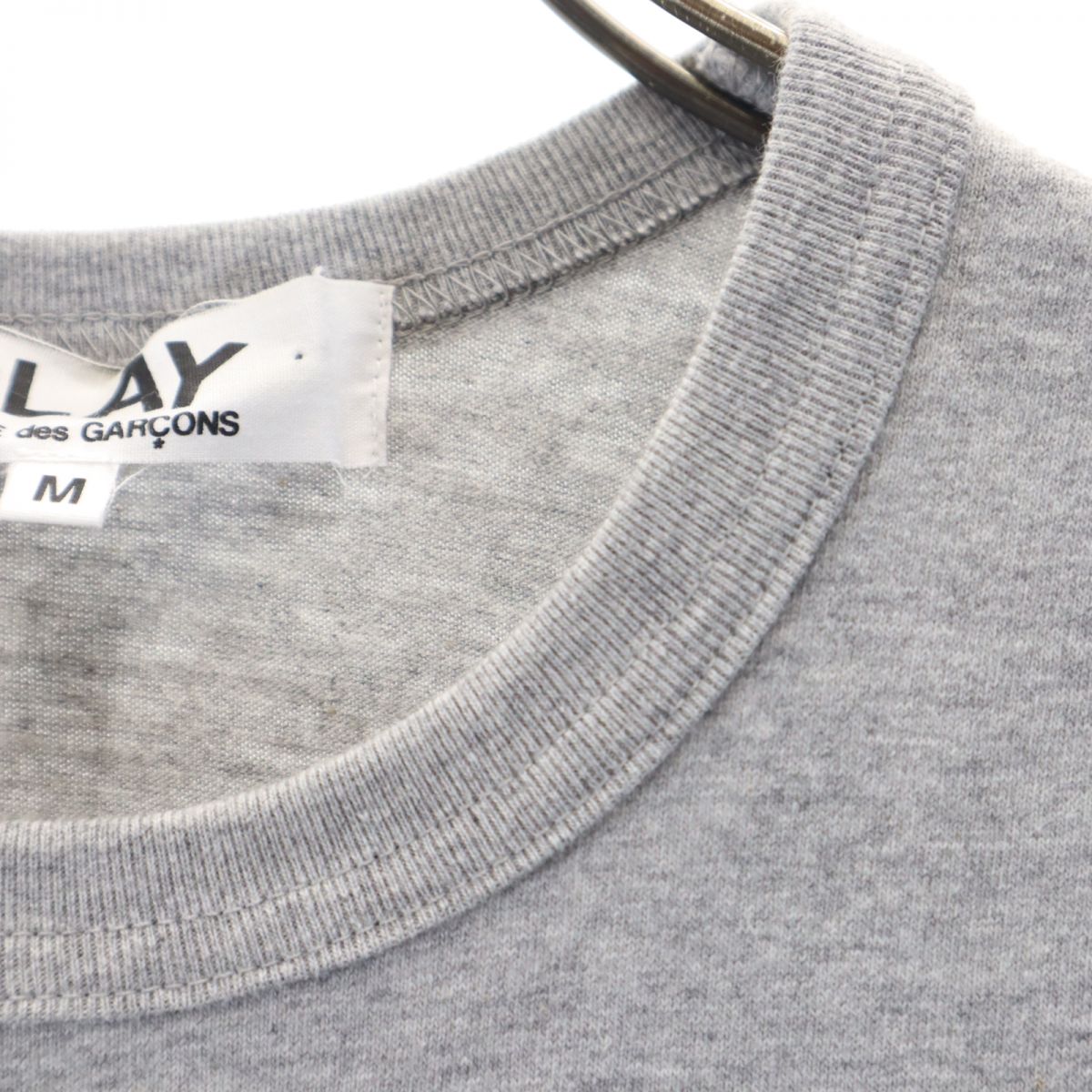 PLAY COMME des GARCONS プレイコムデギャルソン 2008年 日本製 プリント 半袖 Tシャツ M グレー レディース