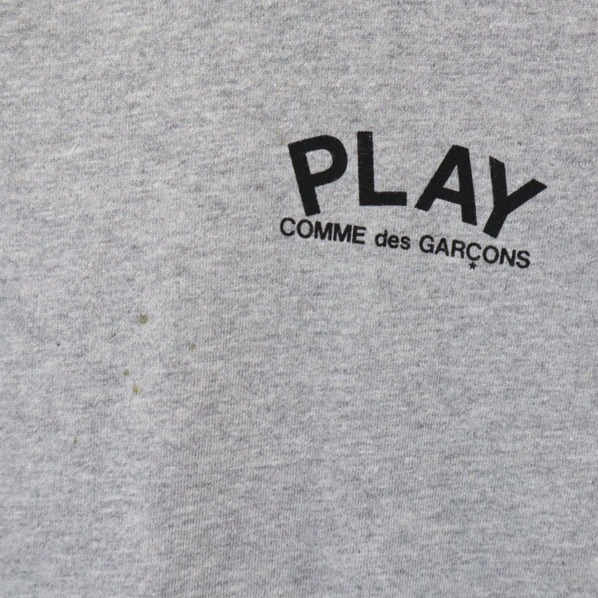 PLAY COMME des GARCONS プレイコムデギャルソン 2008年 日本製 プリント 半袖 Tシャツ M グレー レディース
