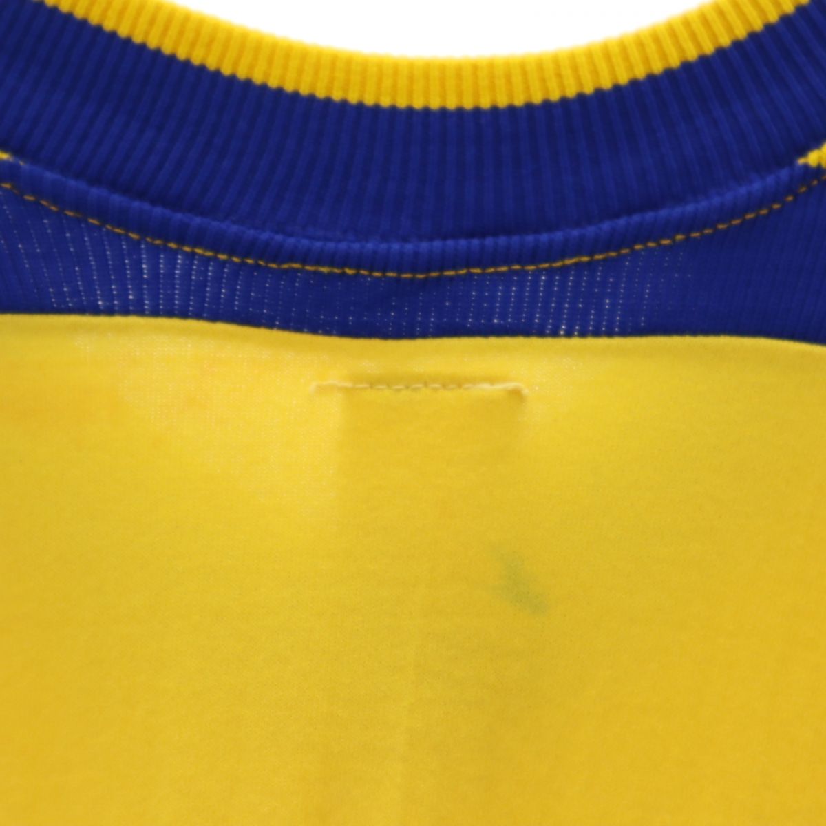 RUSSELL ラッセル 70s 80s USA製 ヴィンテージ 半袖 Vネック Tシャツ L イエロー系 ジャージ素材 メンズ