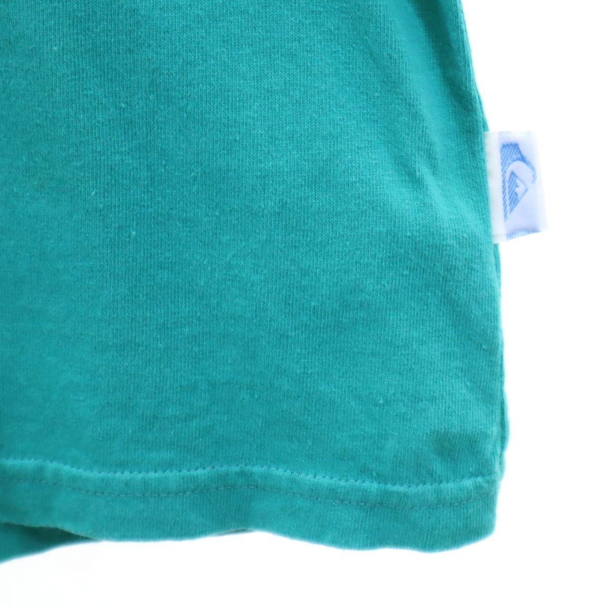 クイックシルバー 90s オールド バックプリント 半袖 Tシャツ S グリーン系 Quiksilver メンズ