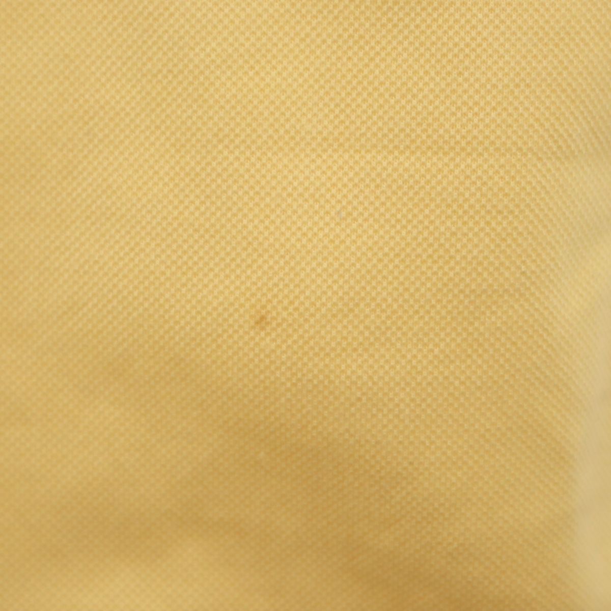 YVES SAINT LAURENT イヴサンローラン 半袖 ポロシャツ M イエロー 鹿の子地 メンズ