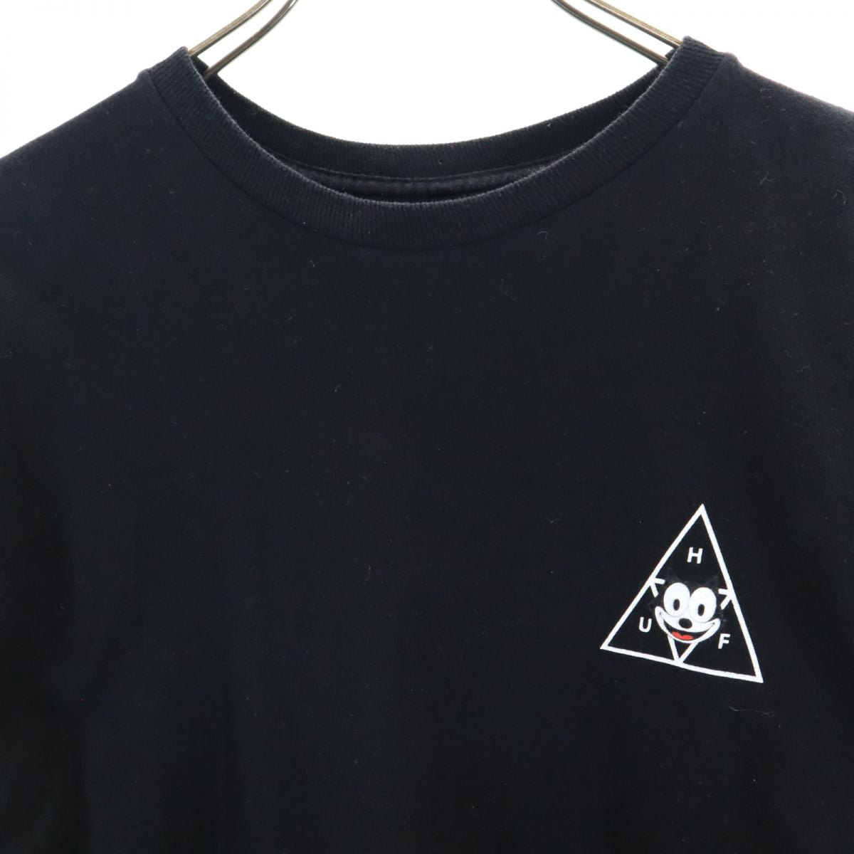 HUF ハフ × FELIX コラボ 両面プリント 半袖 Tシャツ S ブラック メンズ