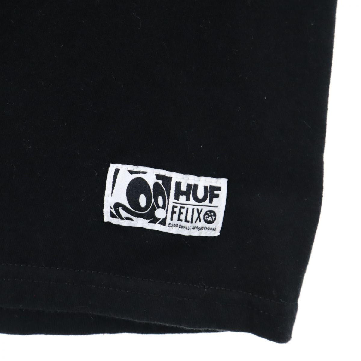HUF ハフ × FELIX コラボ 両面プリント 半袖 Tシャツ S ブラック メンズ