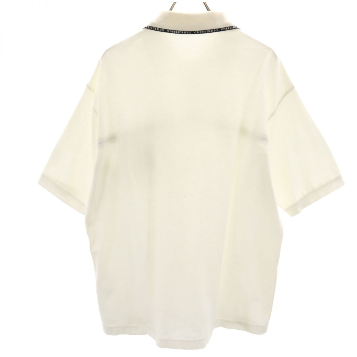 GREENCLUBS グリーンクラブ 半袖 ポロシャツ 5 ホワイト 鹿の子 メンズ