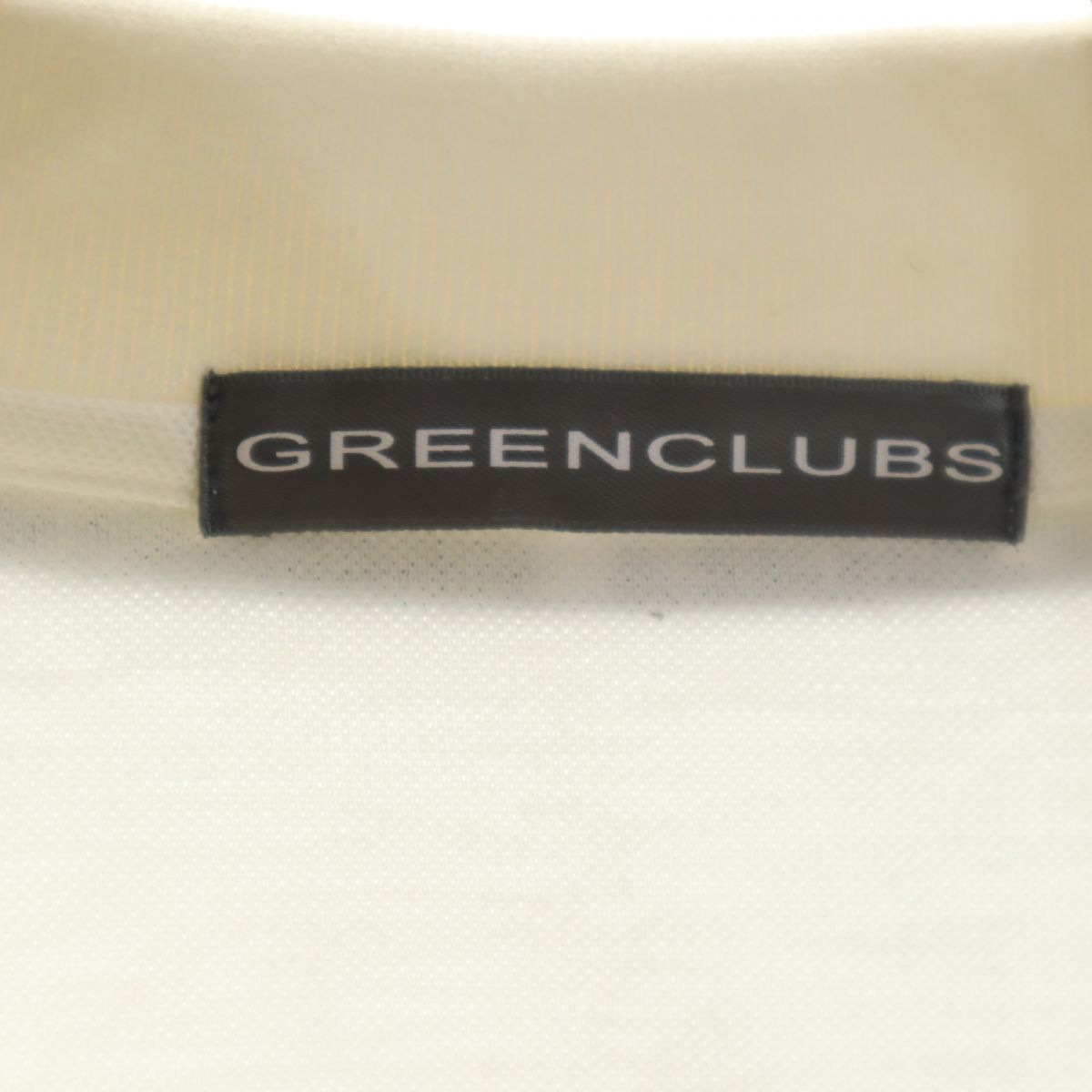 GREENCLUBS グリーンクラブ 半袖 ポロシャツ 5 ホワイト 鹿の子 メンズ