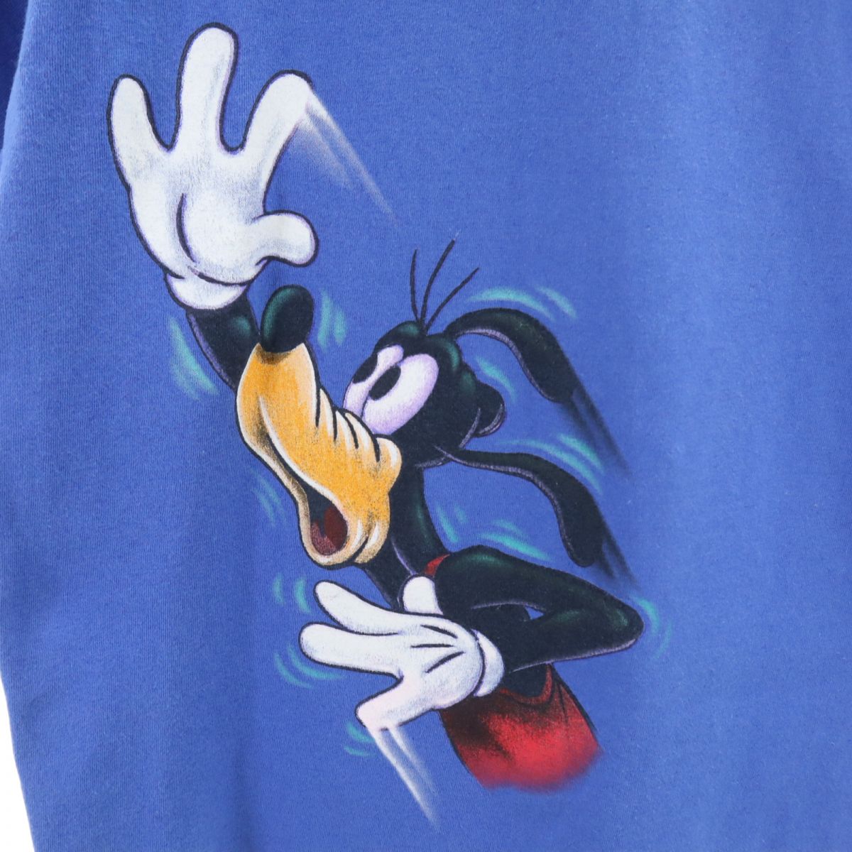 Disney ATHLETICS ディズニーアスレティックス 90s USA製 オールド プリント ミッキー 半袖 Tシャツ M ブルー バスケットボール メンズ