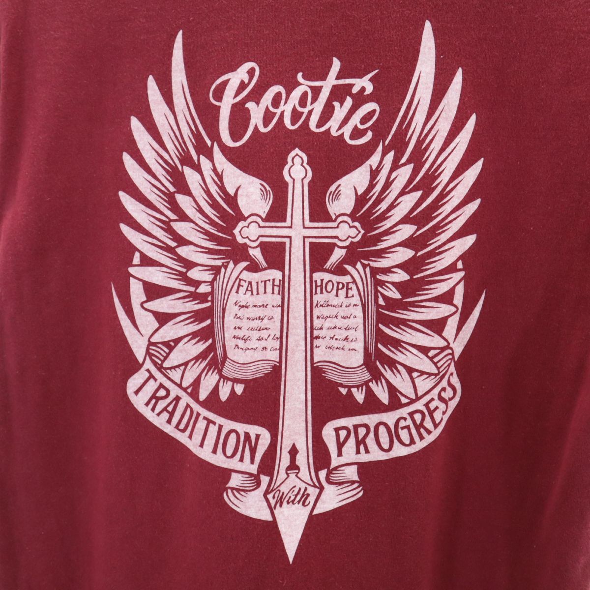 両面プリント 半袖 Tシャツ S レッド メンズ