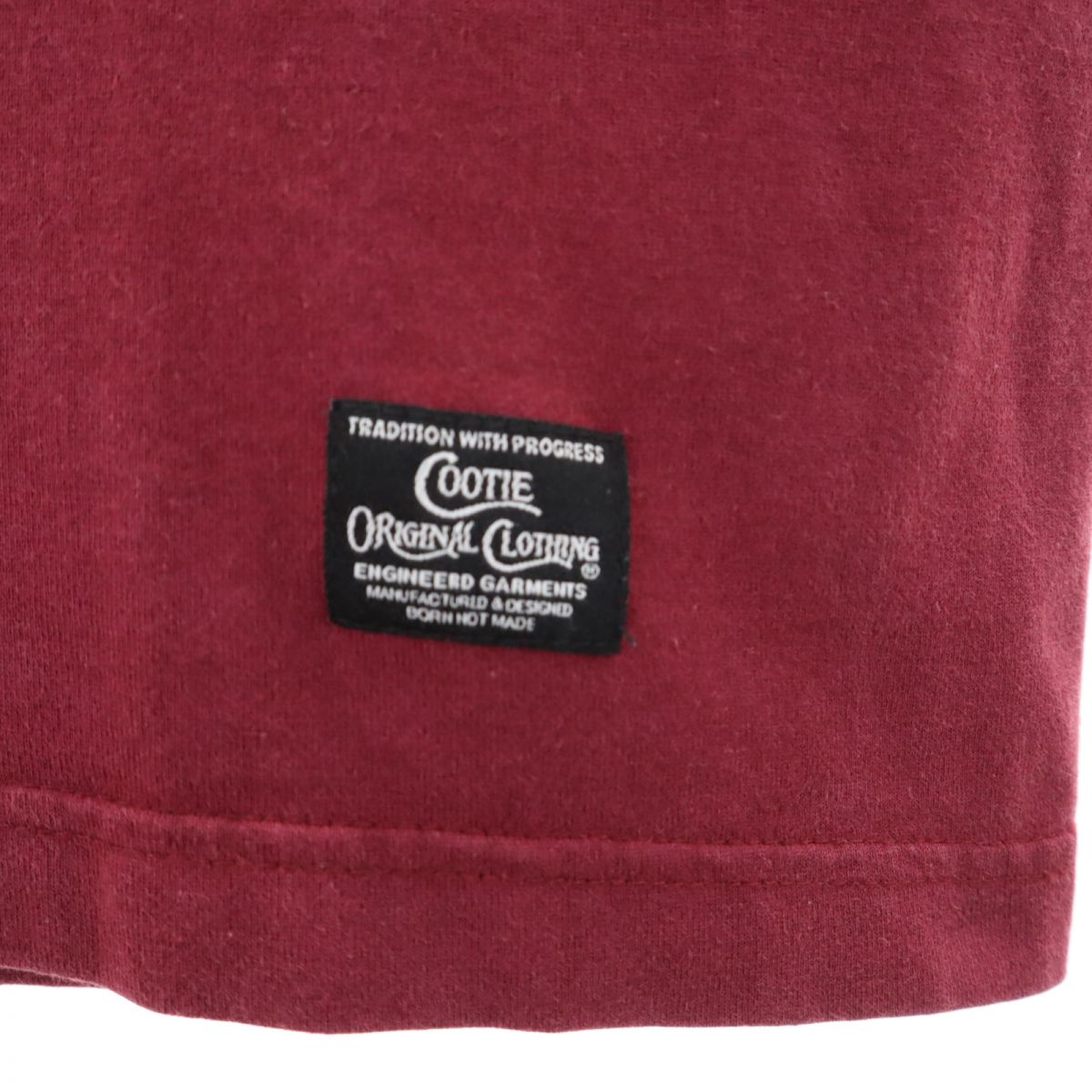 両面プリント 半袖 Tシャツ S レッド メンズ