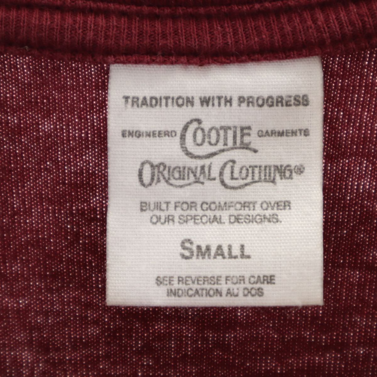 両面プリント 半袖 Tシャツ S レッド メンズ