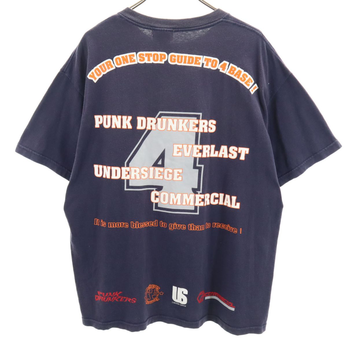 アンビル USA製 オールド プリント 半袖 Tシャツ XL ネイビー anbil メンズ