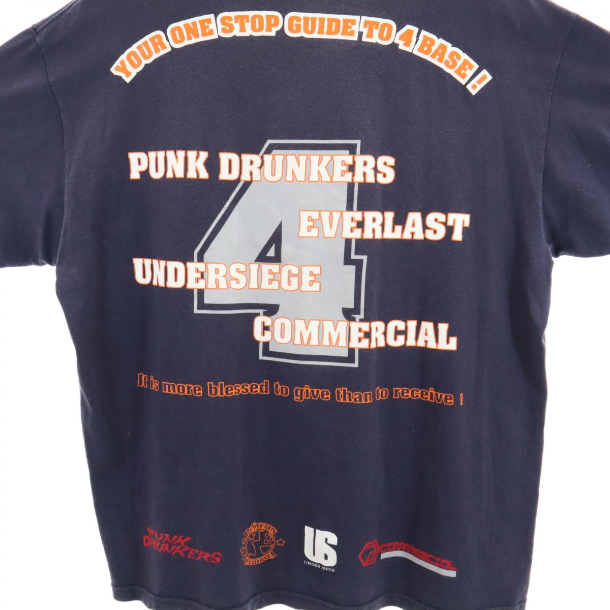 アンビル USA製 オールド プリント 半袖 Tシャツ XL ネイビー anbil メンズ