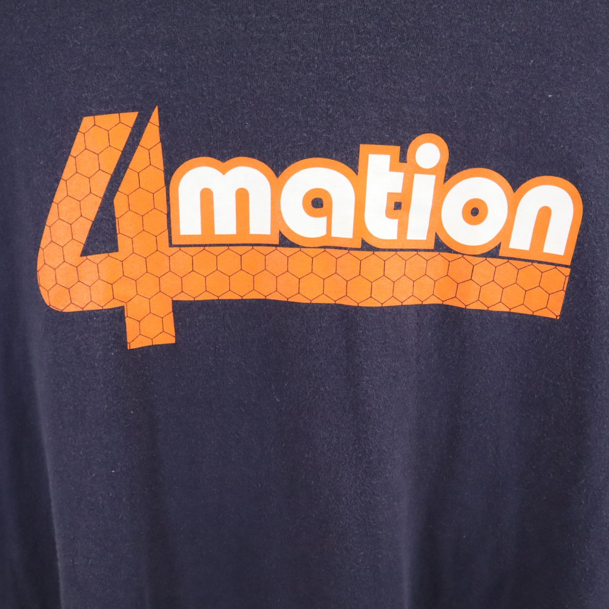 アンビル USA製 オールド プリント 半袖 Tシャツ XL ネイビー anbil メンズ