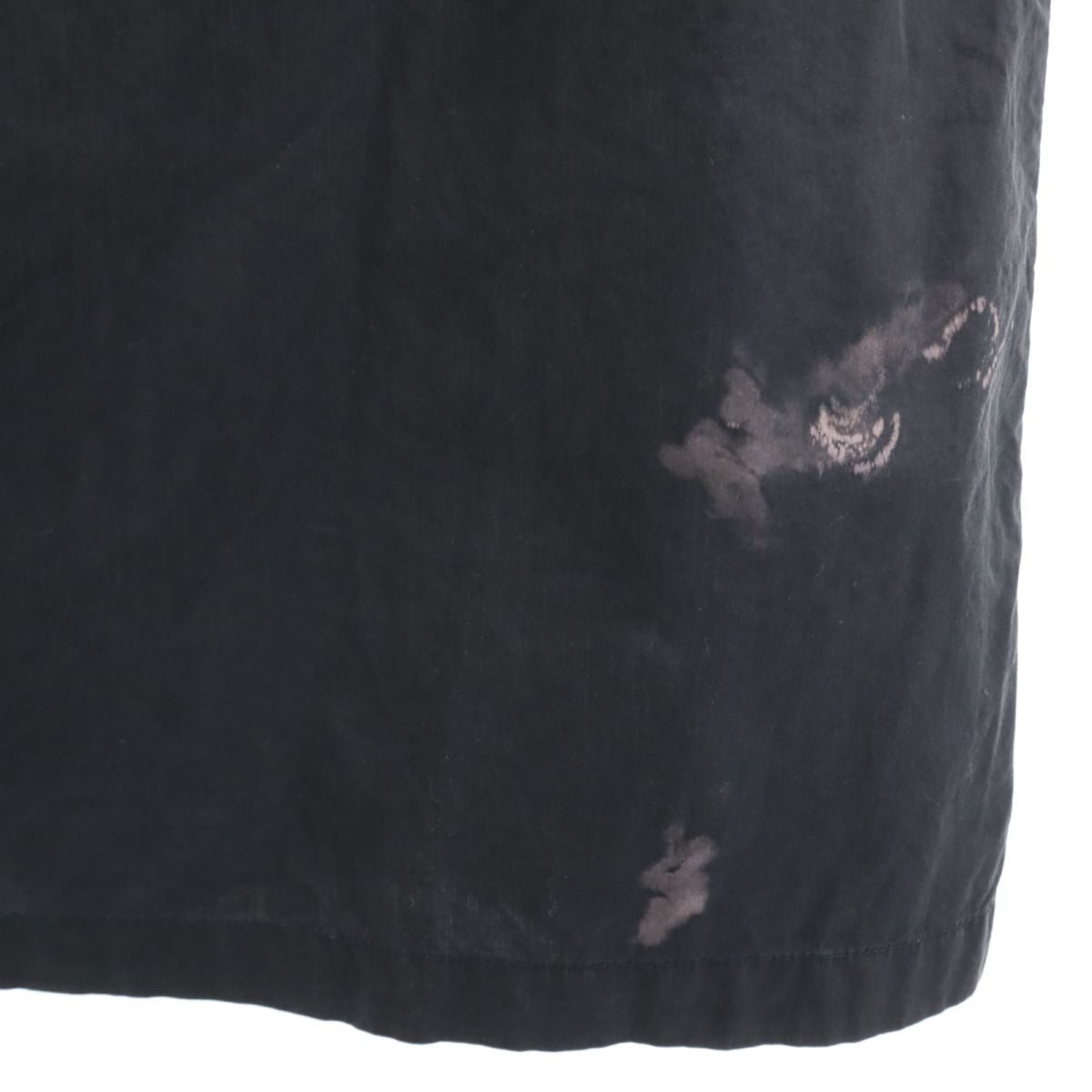 MSGM エムエスジーエム イタリア製 総柄 半袖 カットソー 46 ブラック系 ショルダージップ メンズ