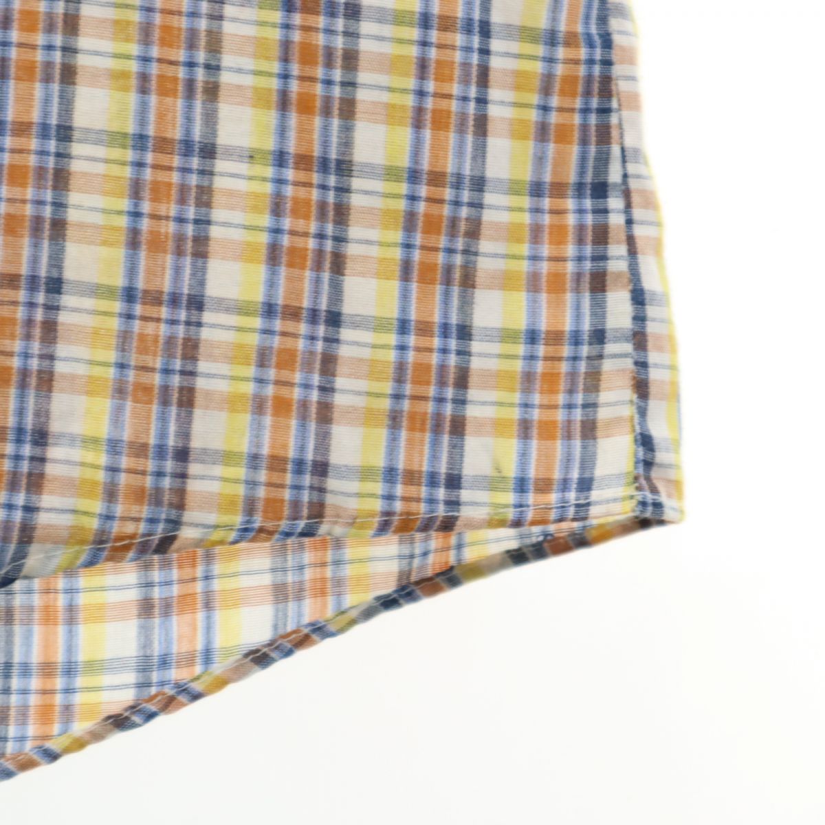 ELY PLAINS エライプレインズ 70s ヴィンテージ チェック 半袖 ウエスタンシャツ 16 1/2 ベージュ系 メンズ