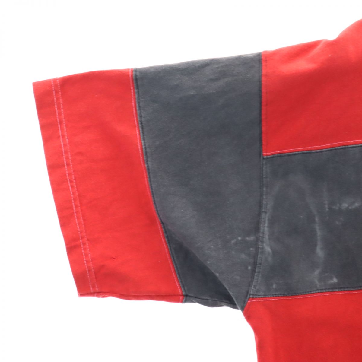 PRO Edge オールド ボーダー 半袖 ポロシャツ L レッド系 PRO Edge メンズ