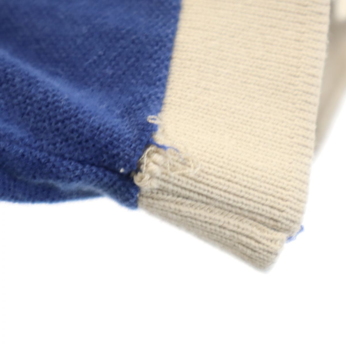 サルヴァトーレ フェラガモ イタリア製 半袖 ポロシャツ ネイビー 鹿の子 メンズ