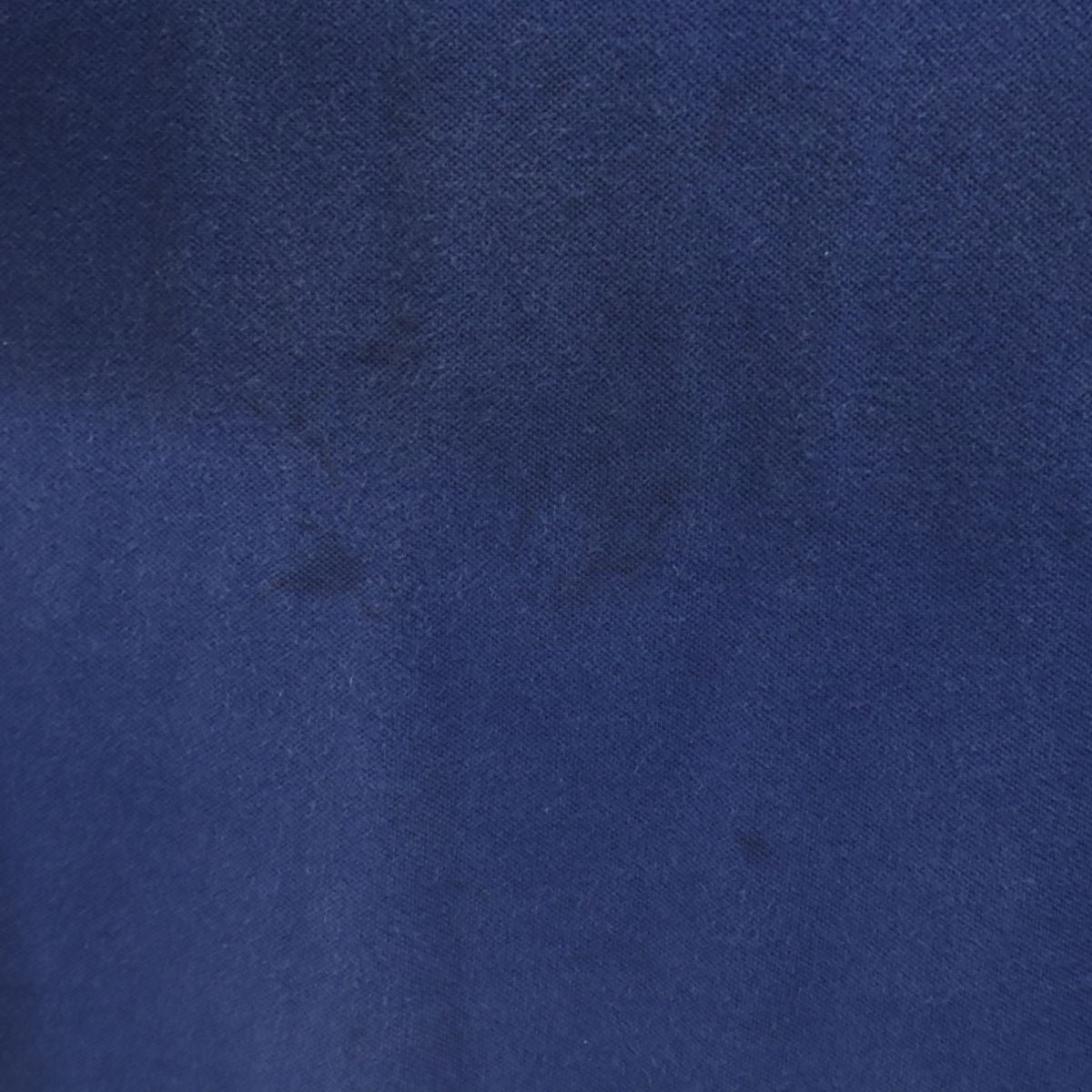 サルヴァトーレ フェラガモ イタリア製 半袖 ポロシャツ ネイビー 鹿の子 メンズ