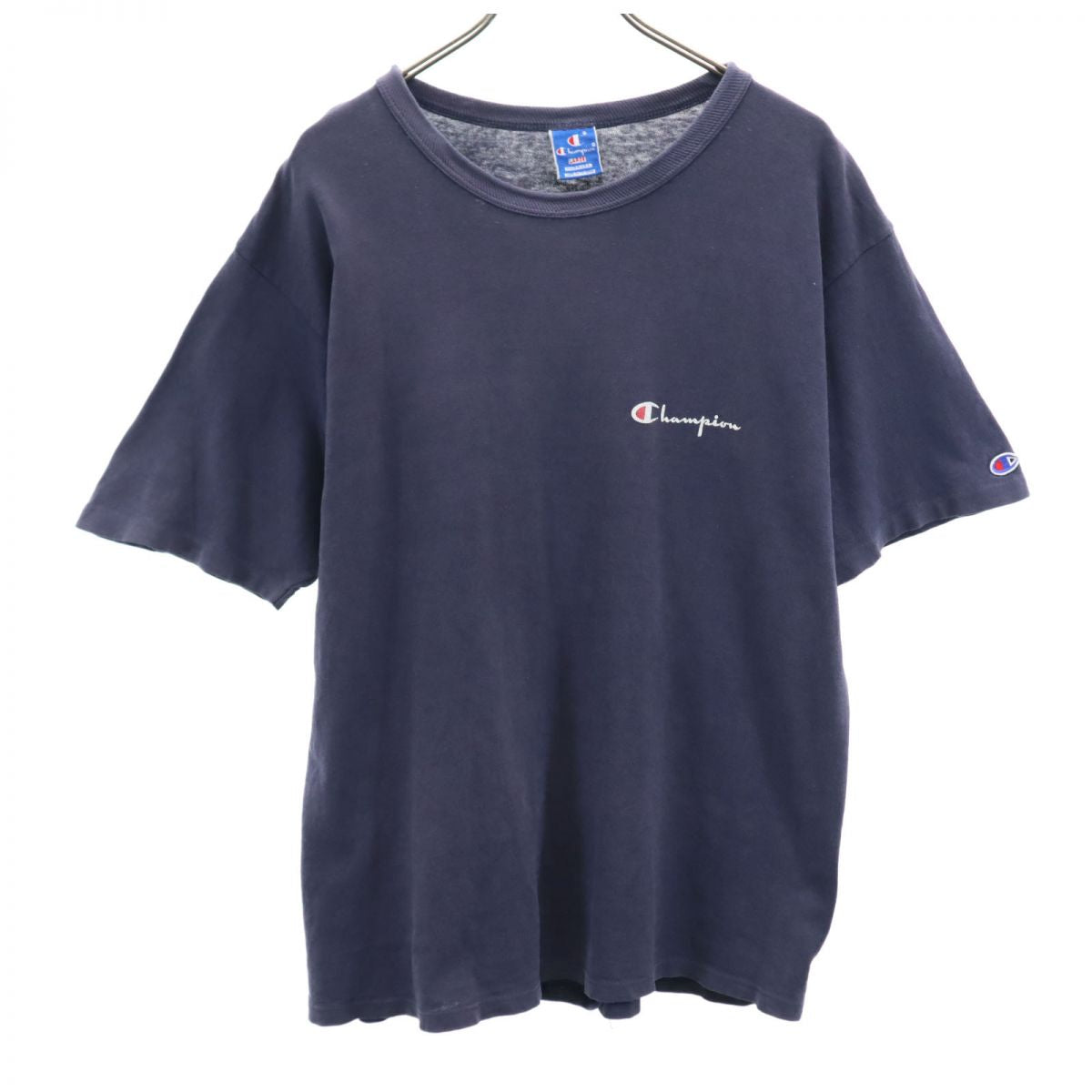 Champion チャンピオン 90s USA製 オールド 青タグ 半袖 Tシャツ L ネイビー メンズ