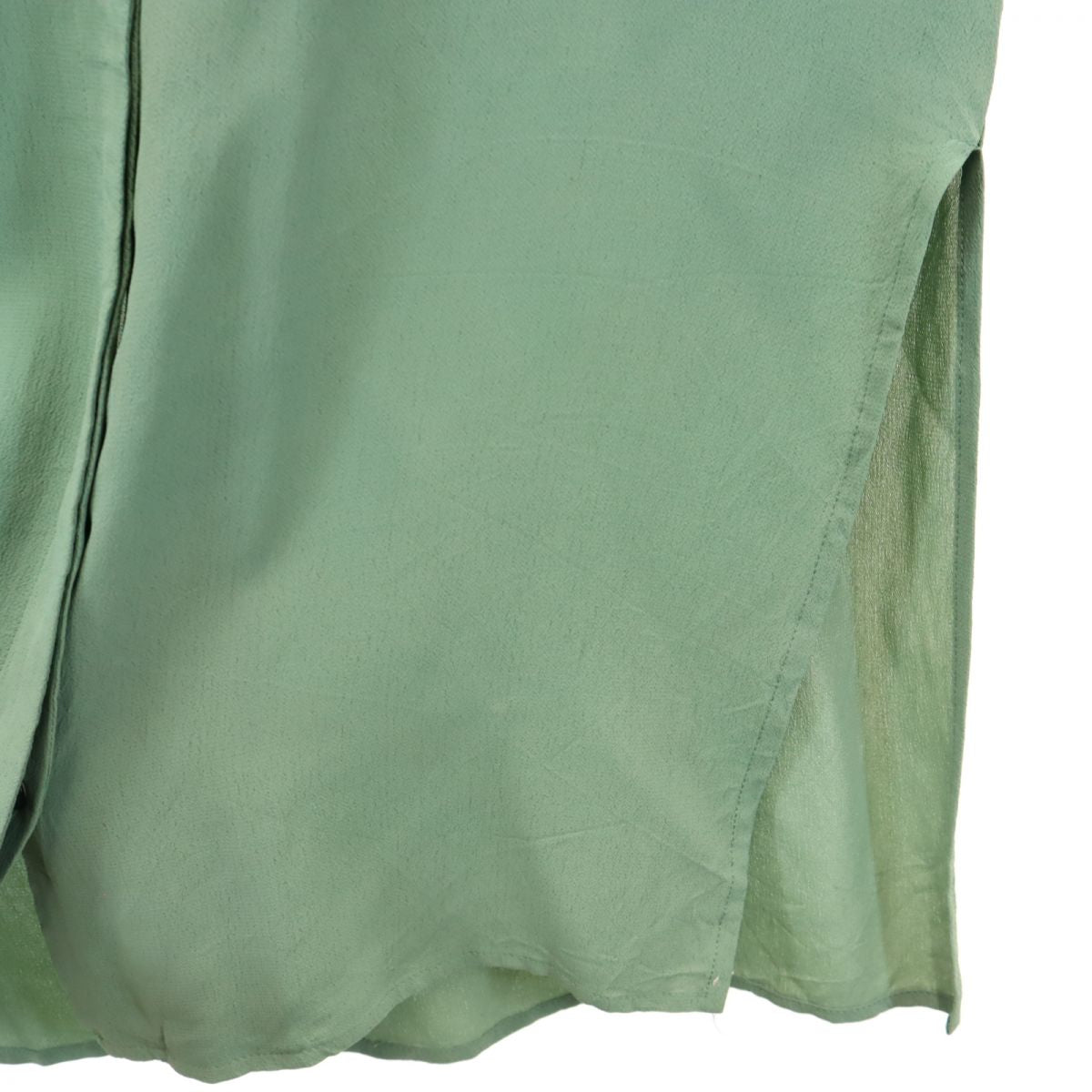 ジャンポールゴルチェ イタリア製 半袖 シャツ 40 グリーン系 ブラウス レディース