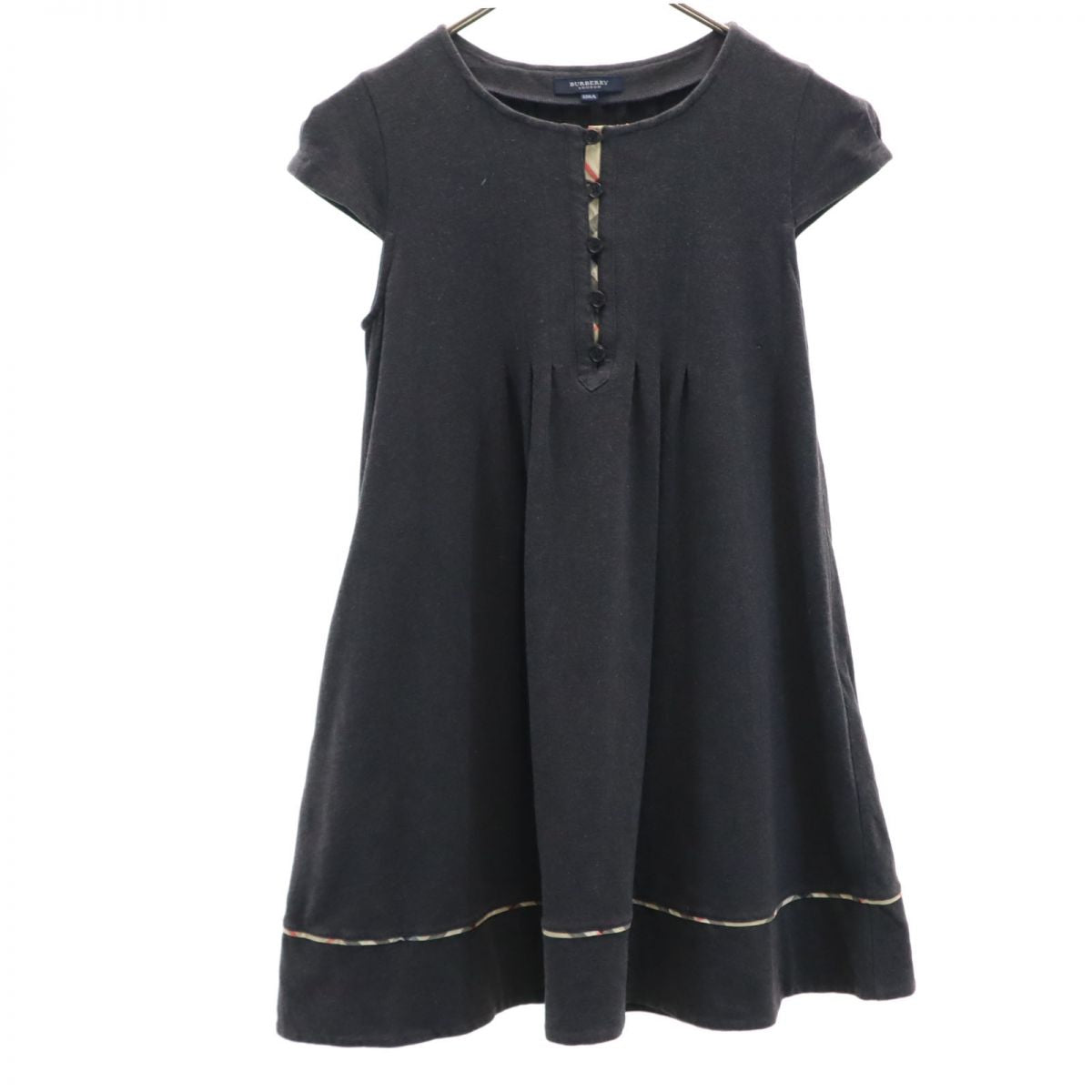 Burberrys バーバリーズ 三陽商会 日本製 半袖 チュニック 150A グレー フレンチスリーブ キッズ