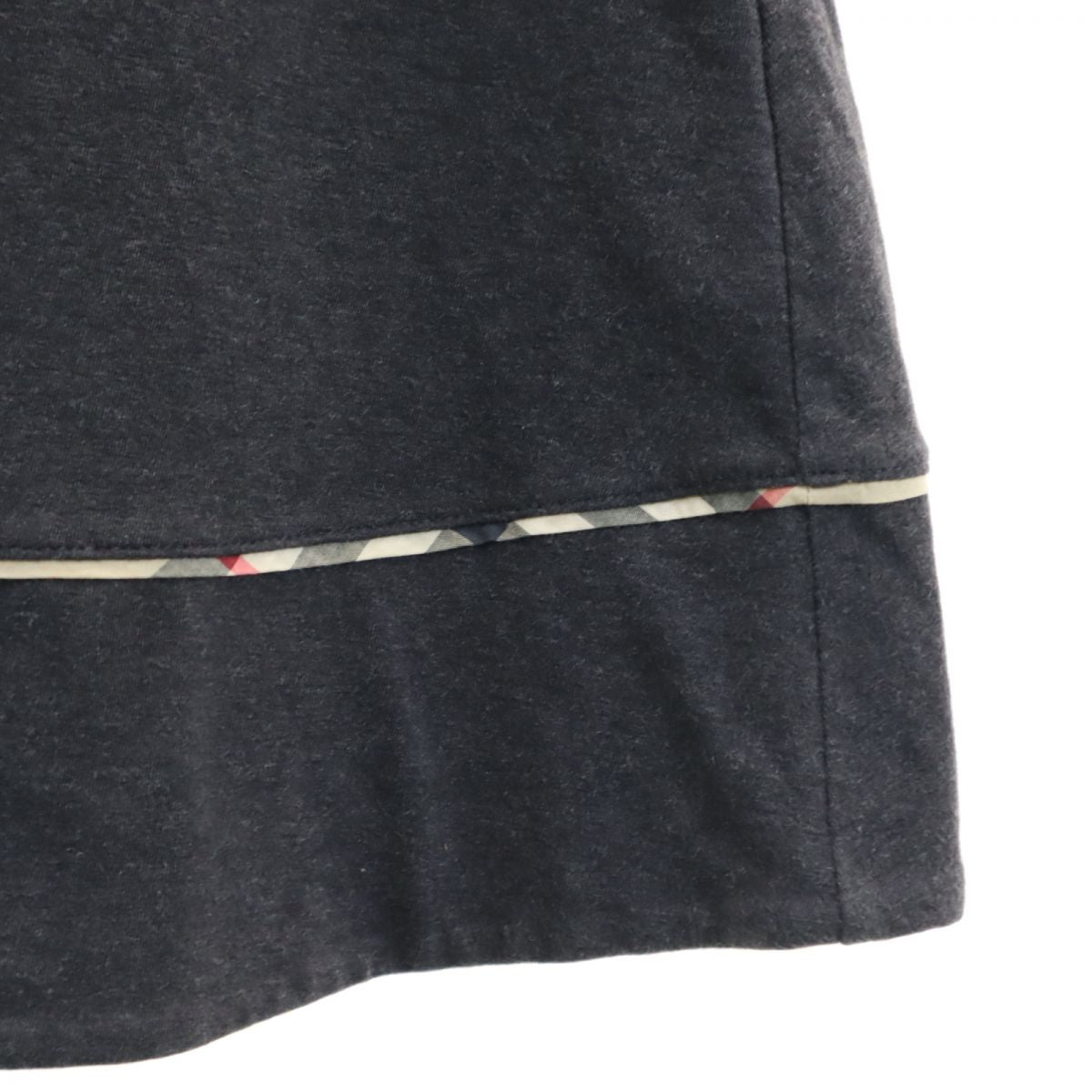 Burberrys バーバリーズ 三陽商会 日本製 半袖 チュニック 150A グレー フレンチスリーブ キッズ