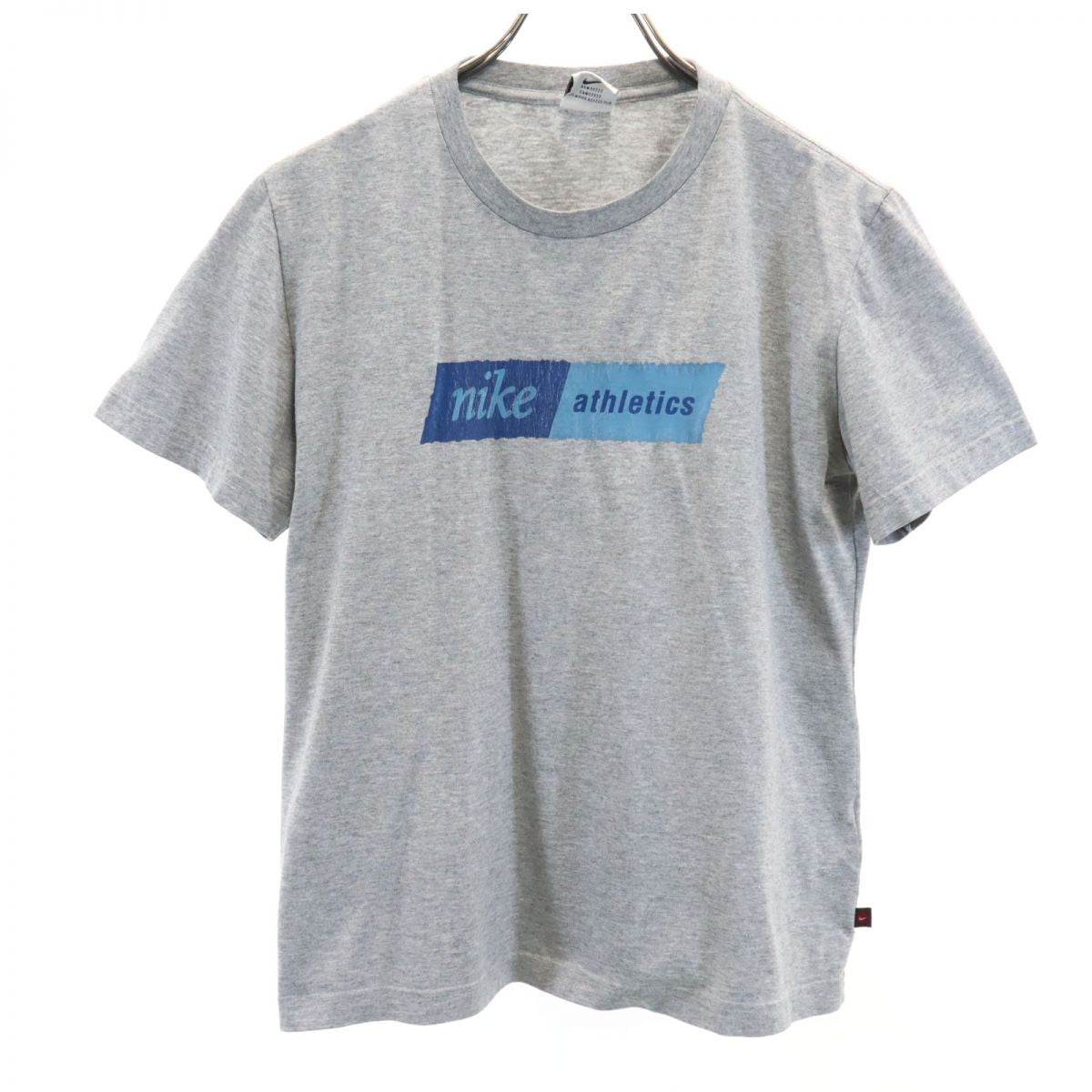 NIKE ナイキ 90s 00s 白タグ オールド プリント 半袖 Tシャツ XL(16-18) グレー系 キッズ