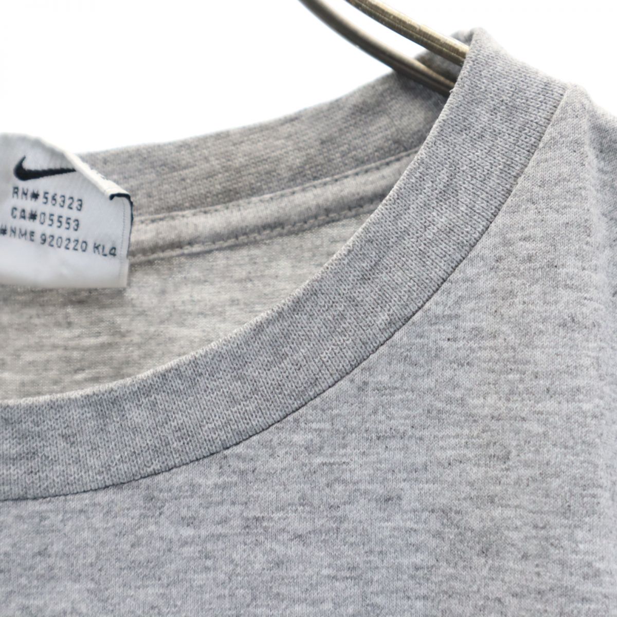 NIKE ナイキ 90s 00s 白タグ オールド プリント 半袖 Tシャツ XL(16-18) グレー系 キッズ