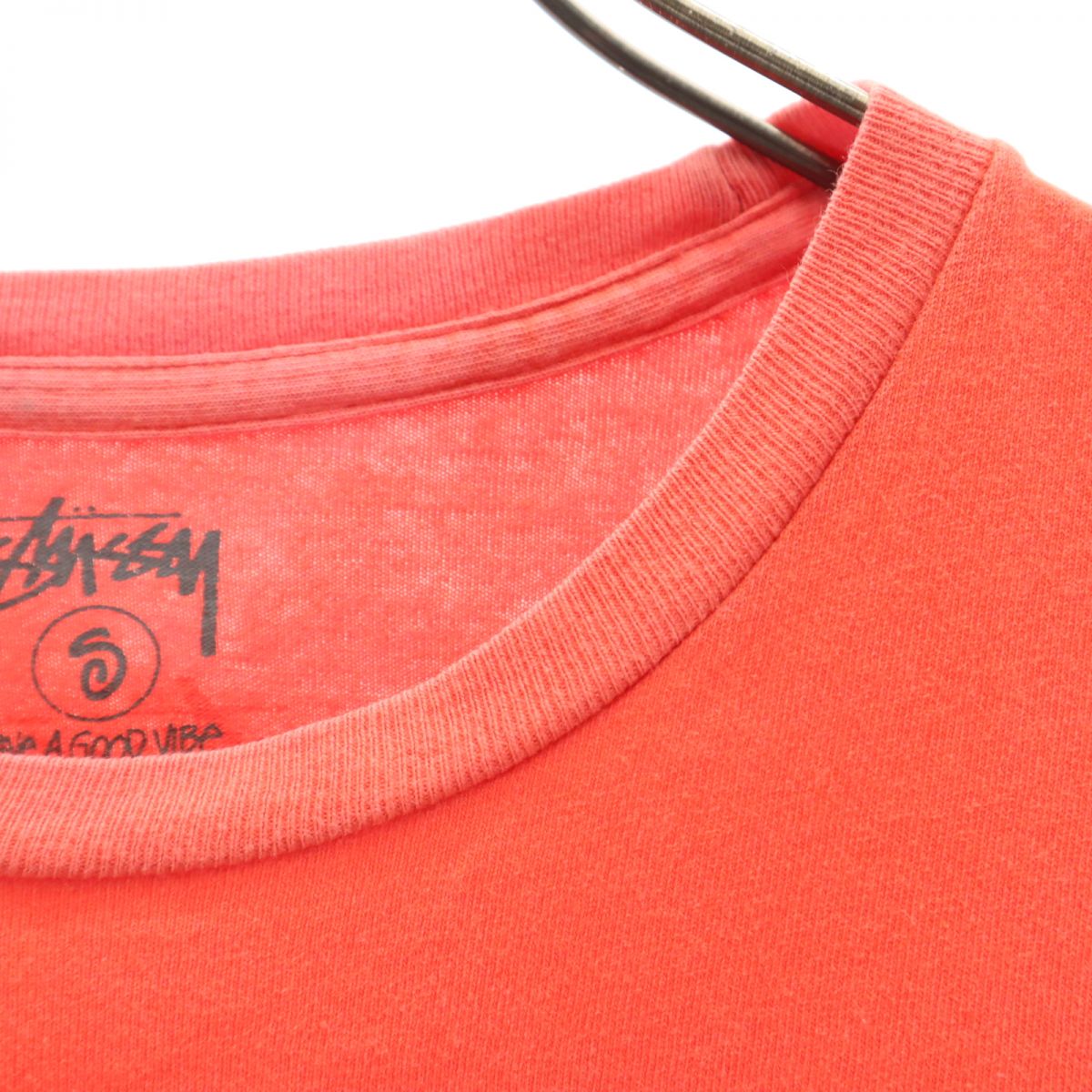 STUSSY ステューシー 半袖 Tシャツ S オレンジ メンズ