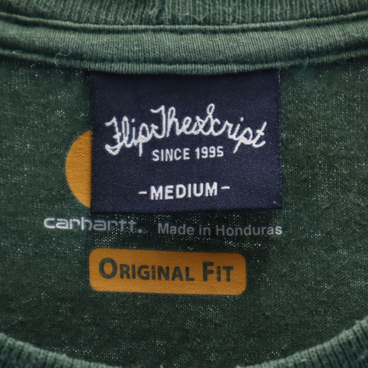 Carhartt カーハート × フリップザスクリプト 半袖 Tシャツ M グリーン系 × FLIP THE SCRIPT メンズ