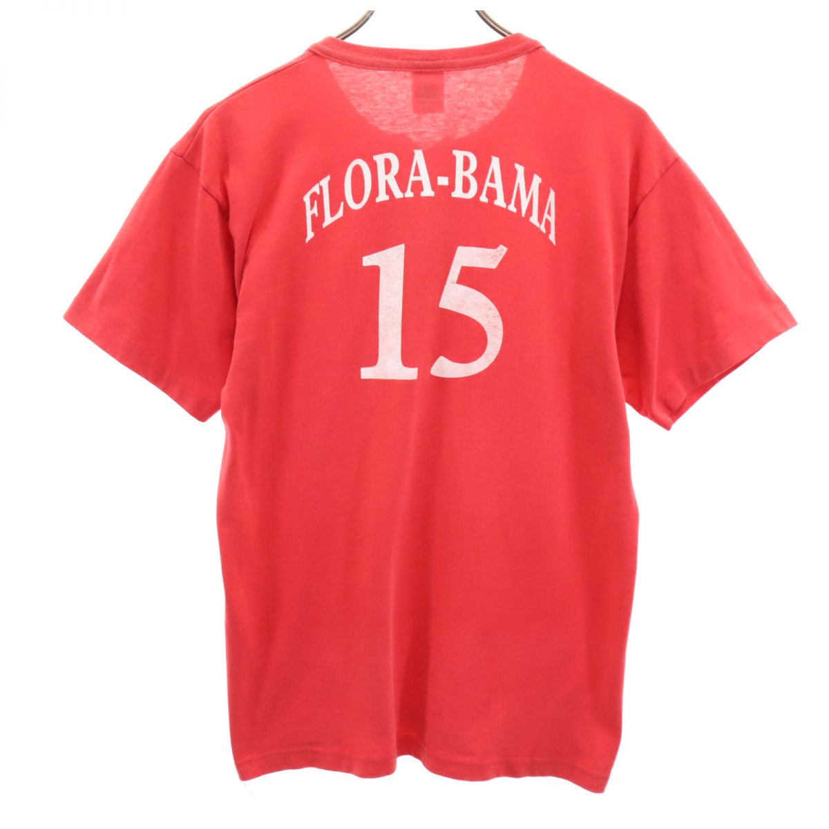 SOFFE SHIRTS ソフィーシャツ 80s 90s USA製 オールド ヘンリーネック 半袖 ハーフボタン Tシャツ M 赤 メンズ