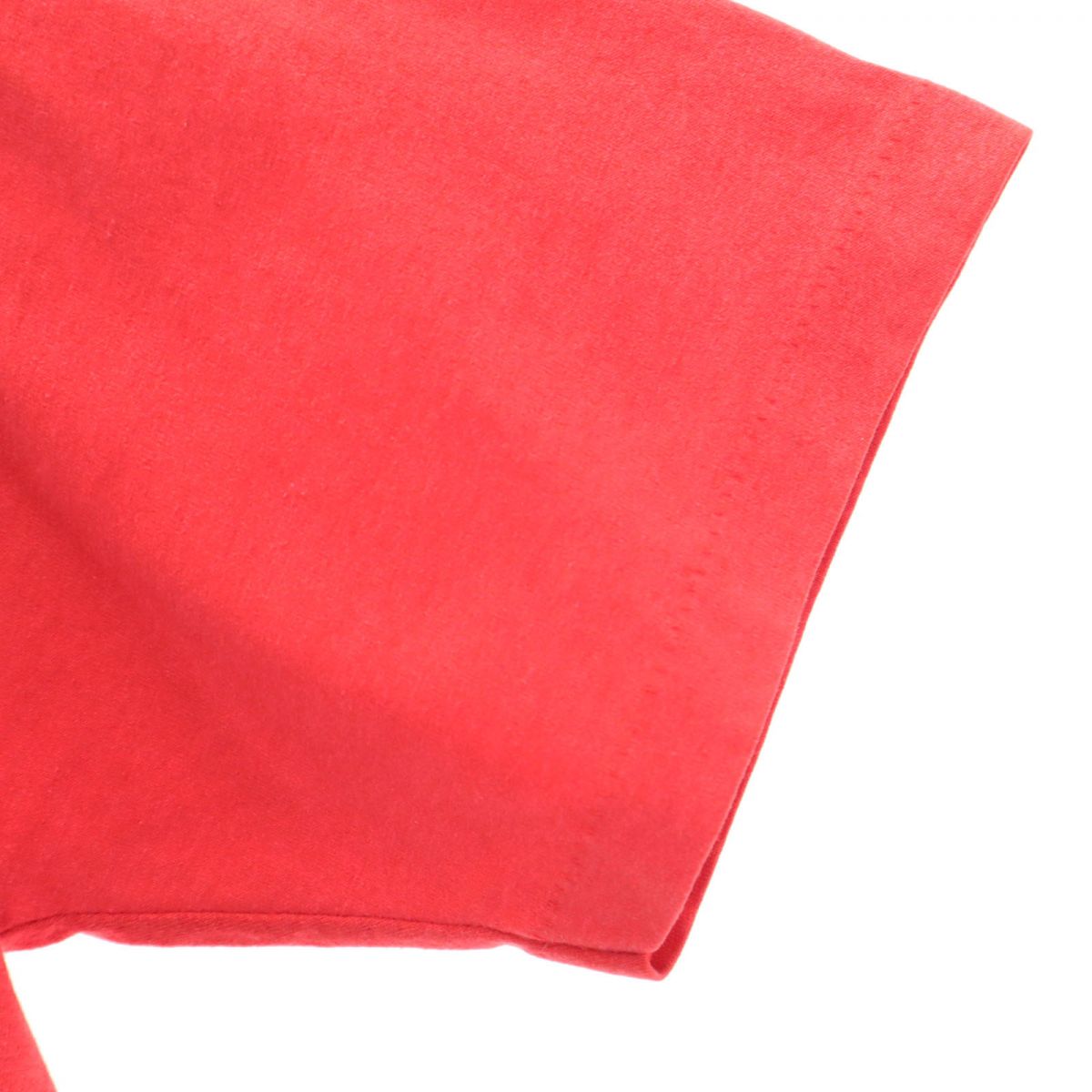 SOFFE SHIRTS ソフィーシャツ 80s 90s USA製 オールド ヘンリーネック 半袖 ハーフボタン Tシャツ M 赤 メンズ