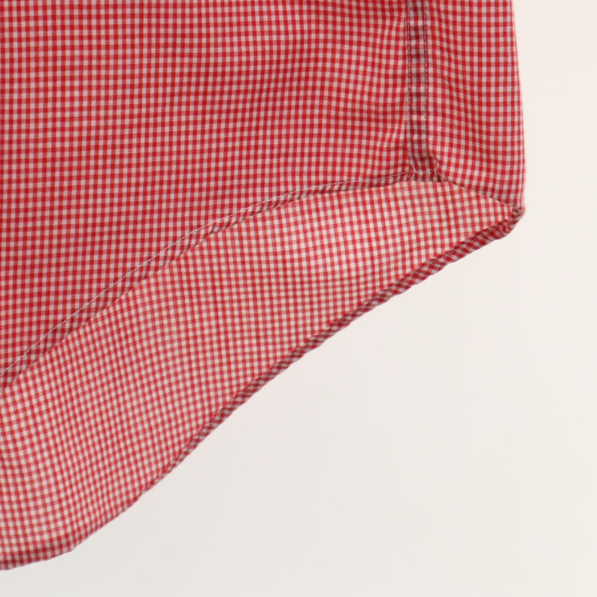 チャップスラルフローレン 70s ヴィンテージ チェック 半袖 ボタンダウンシャツ M レッド系 CHAPS RALPH LAUREN メンズ