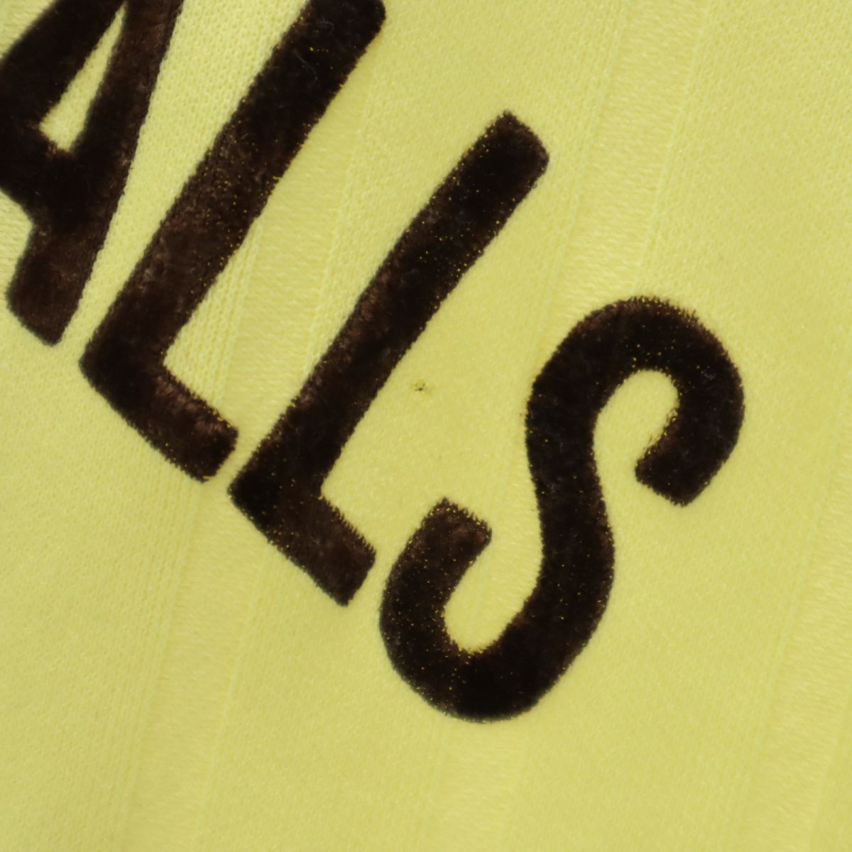 ヒルトン 70s USA製 ヴィンテージ バックプリント ストライプ地 半袖 ポロシャツ L イエロー Hilton 刺繍 メンズ