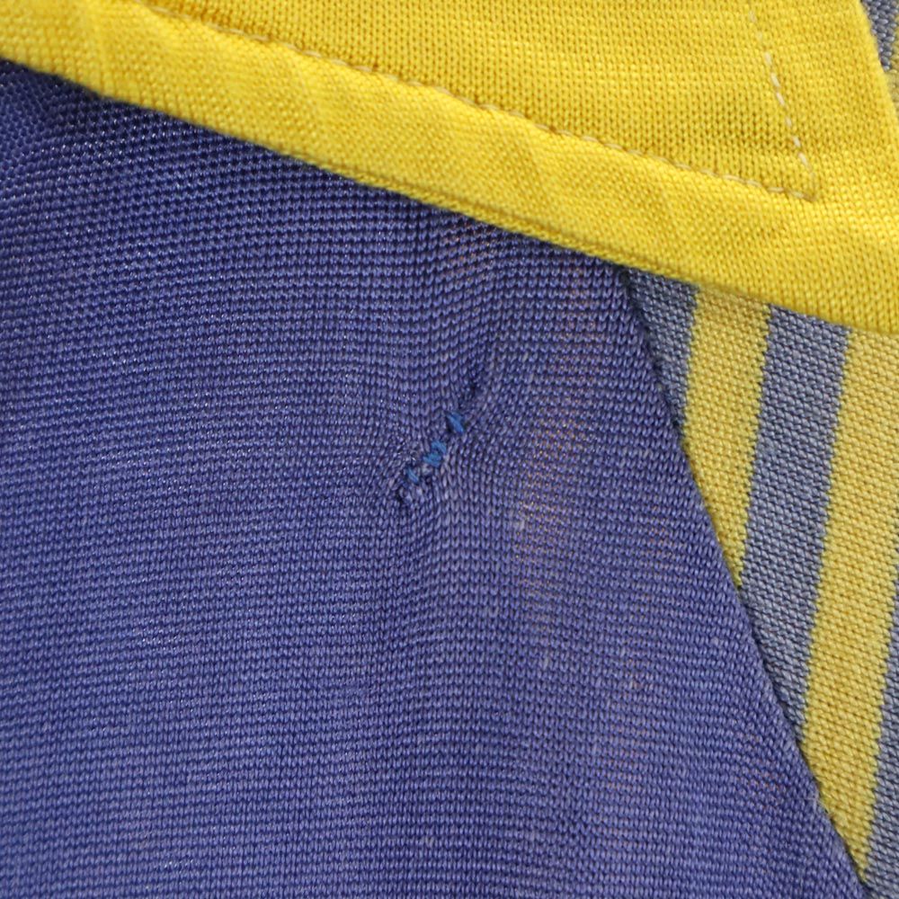 WILTON ウィルトン 50s 半袖 ゲームシャツ ポロシャツ M イエロー×ネイビー オールド ヴィンテージ メンズ