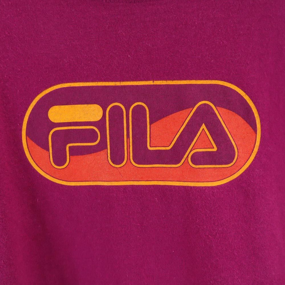 FILA フィラ 90s USA製 オールド 半袖 Tシャツ L パープル系 メンズ