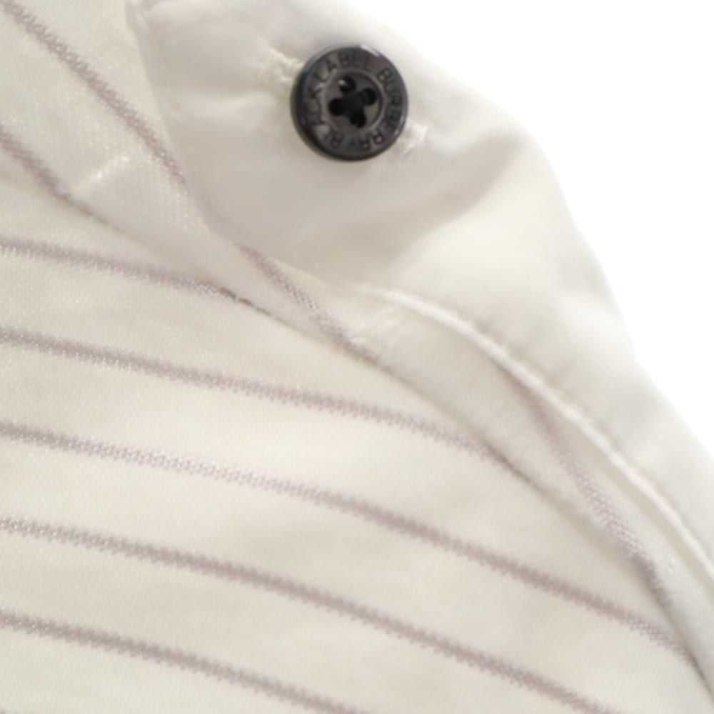 BURBERRY BLACK LABEL バーバリーブラックレーベル 日本製 三陽商会 ボーダー 半袖 カットソー 3 ホワイト系 メンズ