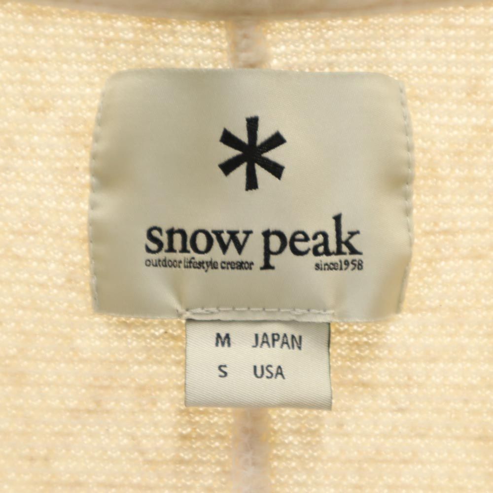 snowpeak スノーピーク 日本製 半袖 ポロシャツ M ベージュ アウトドア メンズ