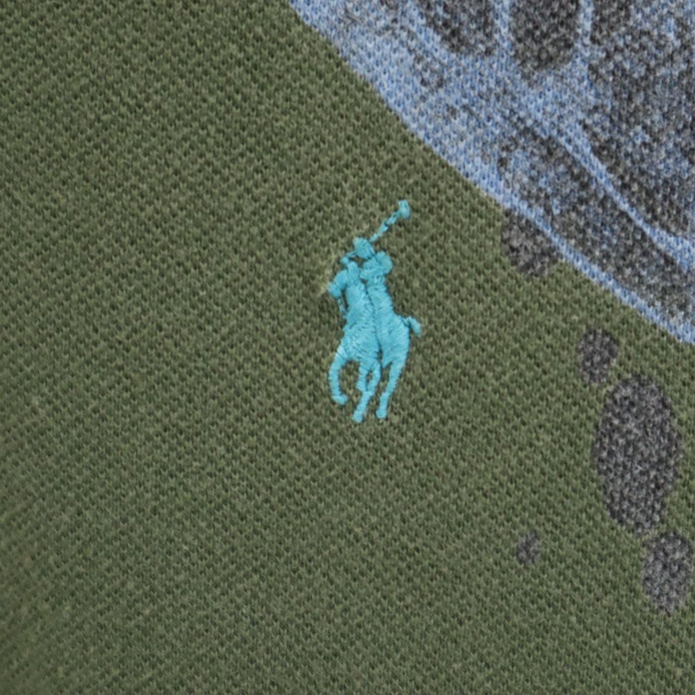 Polo by Ralph Lauren ポロバイラルフローレン 半袖 ポロシャツ L グリーン系 鹿の子 メンズ