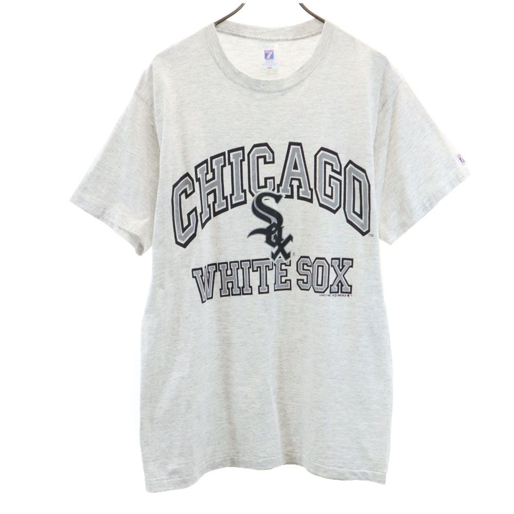 ロゴセブン 90s オールド プリント 半袖 Tシャツ L グレー系 LOGO7 メンズ