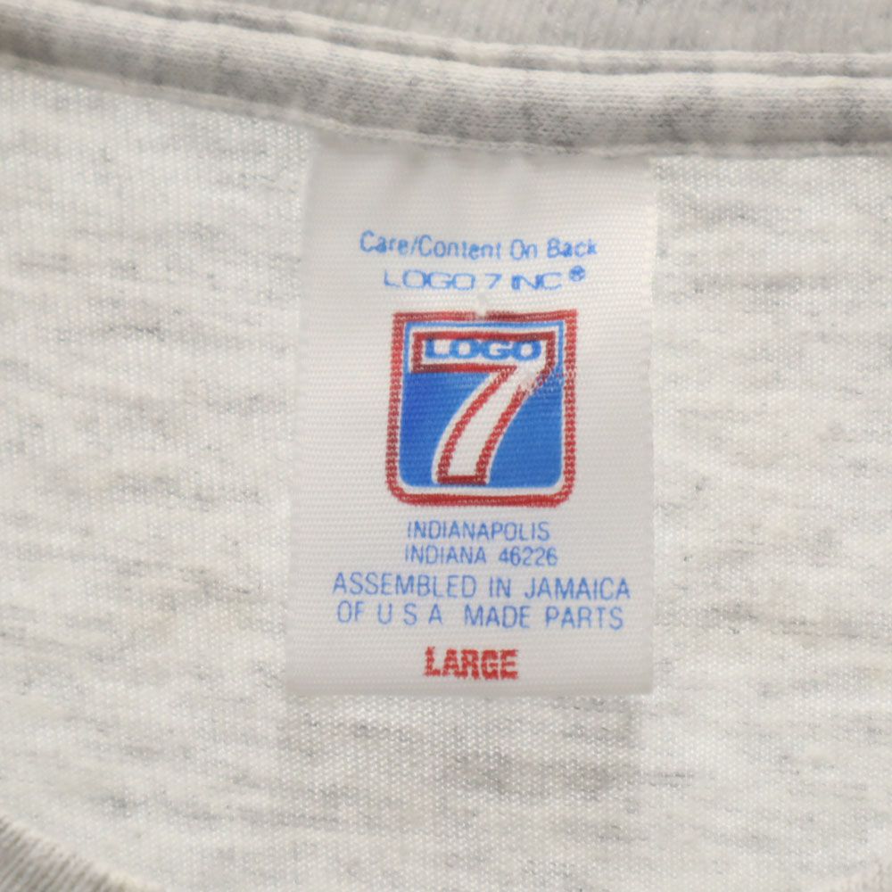 ロゴセブン 90s オールド プリント 半袖 Tシャツ L グレー系 LOGO7 メンズ