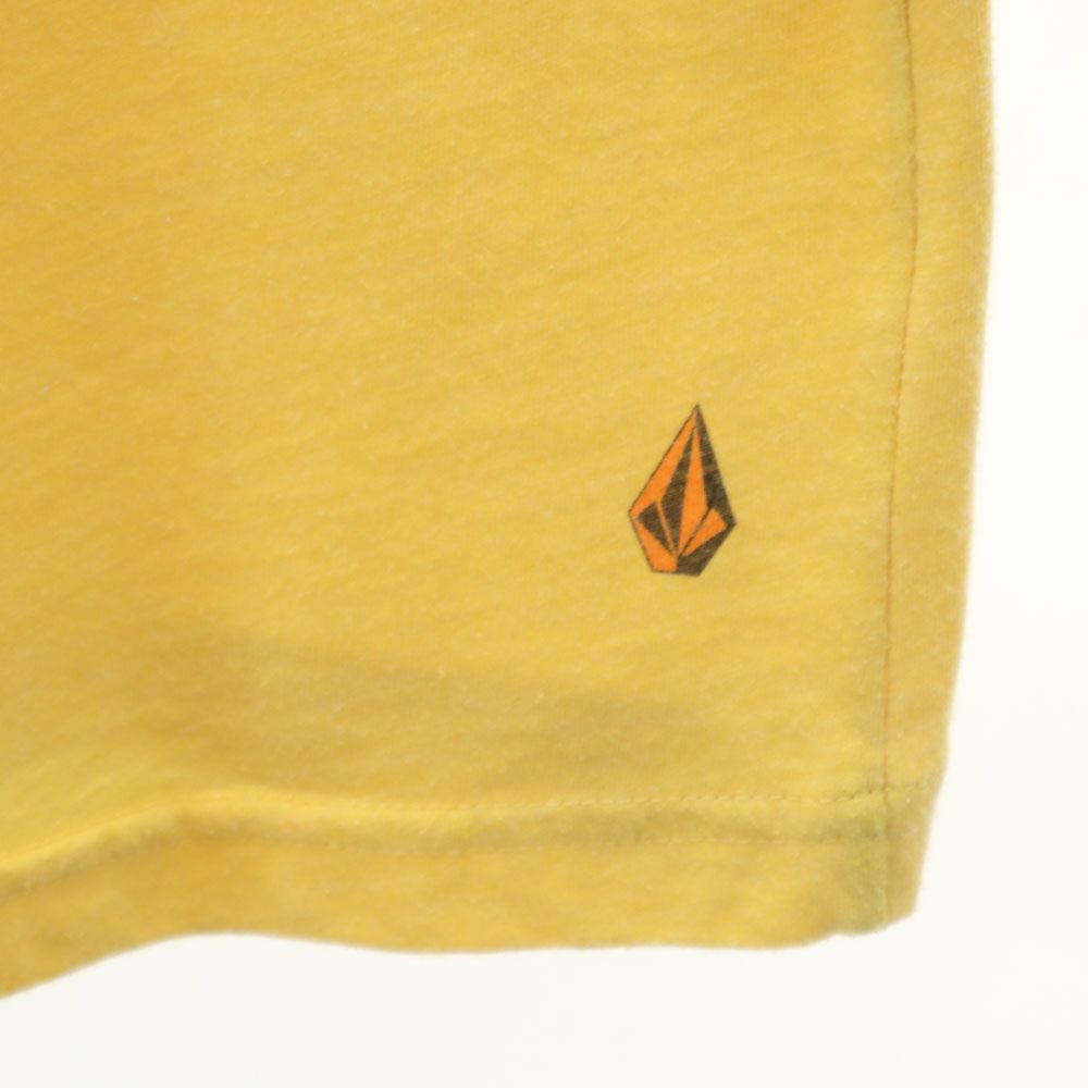 VOLCOM ボルコム 90s オールド プリント 半袖 Tシャツ L イエロー系 メンズ