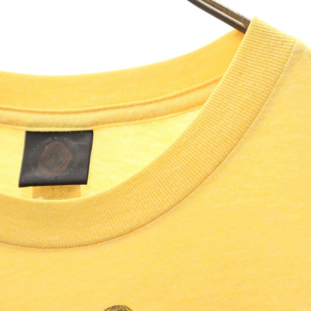 VOLCOM ボルコム 90s オールド プリント 半袖 Tシャツ L イエロー系 メンズ