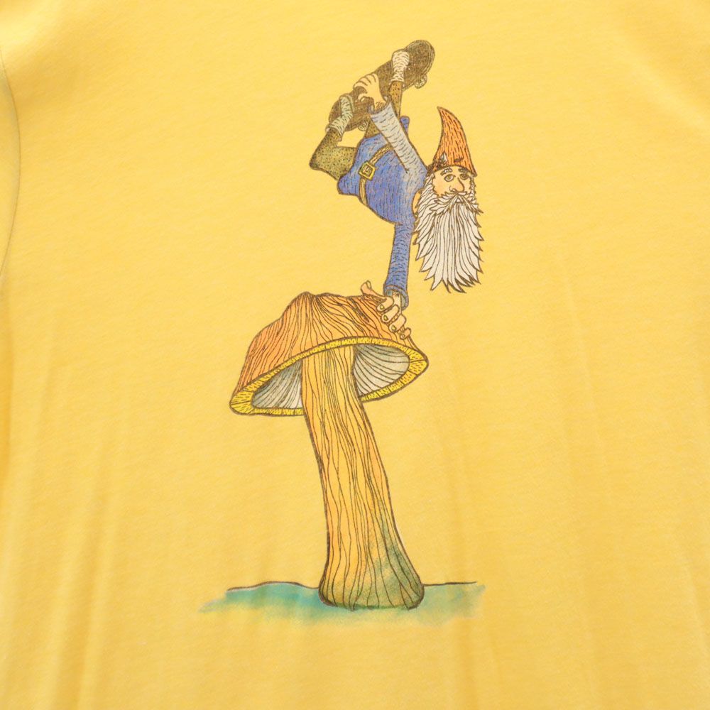 VOLCOM ボルコム 90s オールド プリント 半袖 Tシャツ L イエロー系 メンズ