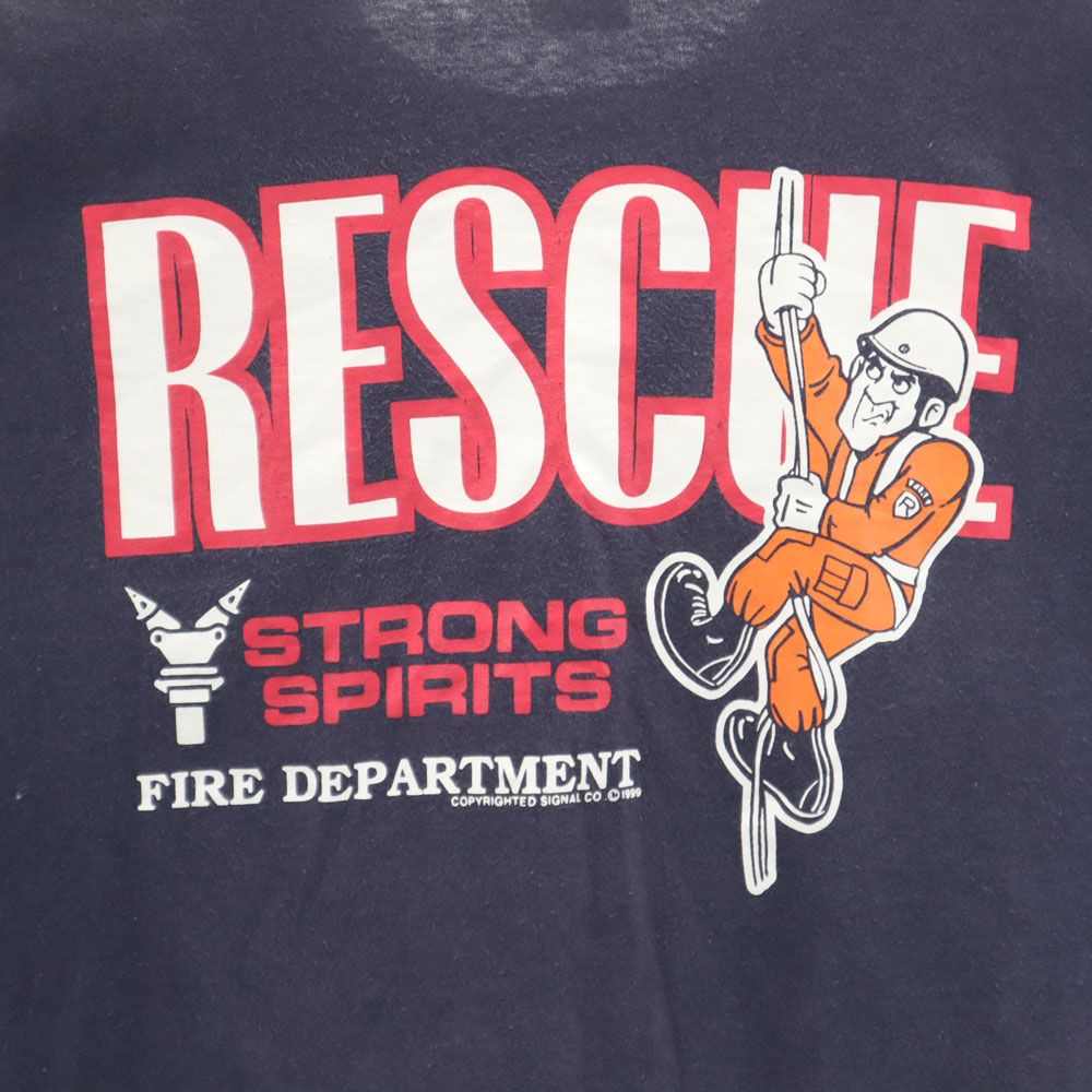 anbil アンビル 90s USA製 オールド バックプリント 半袖 Tシャツ XL ネイビー系 メンズ