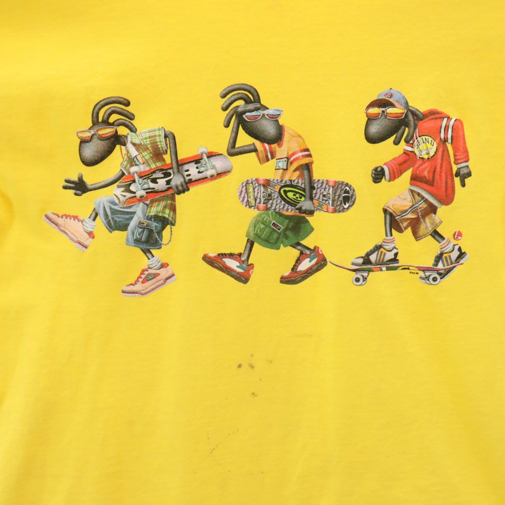 ALSTYLE APPAREL&ACTIVEWEAR アルスタイルアパレルアンドアクティブウェアー プリント 半袖 Tシャツ YOUTH RETAIL L イエロー キッズ