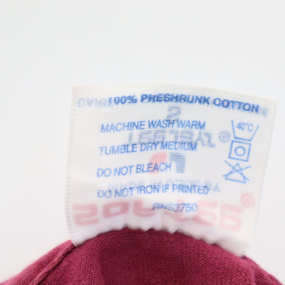 SOFTEE 90s USA製 オールド バックプリント 半袖 Tシャツ S パープル系 メンズ